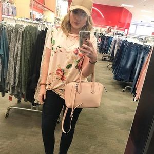 Floral T-shirt with Knotted Front.